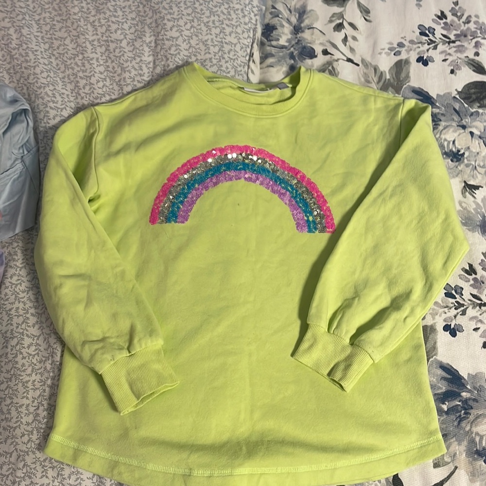 Girls childrens place like green sweatshirt